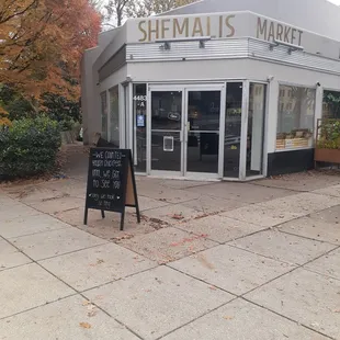 the outside of the store