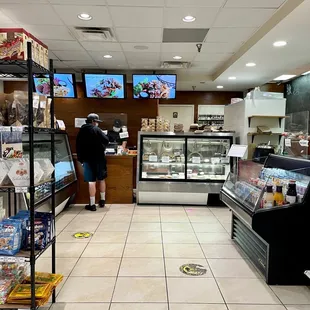 the inside of a restaurant