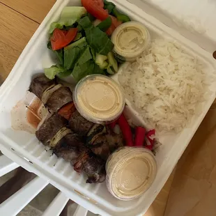 Lamb Kabob Platter