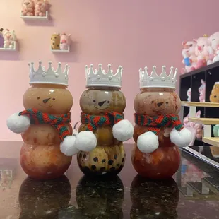Snowman bubble tea @shenteaboba.com