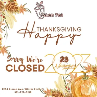 Happy Thanksgiving