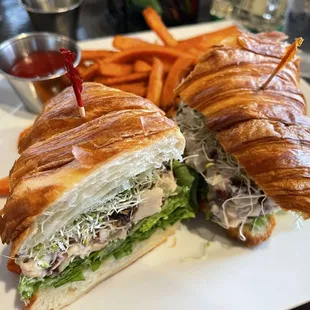 Chicken Cashew Croissant Lunch Sandwich