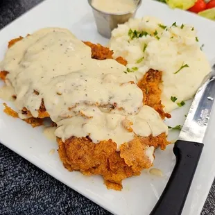 Country fried steak dinner
