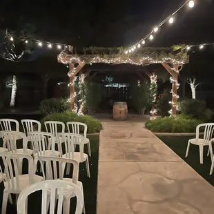 Wedding reception area
