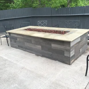 New outdoor fire pit