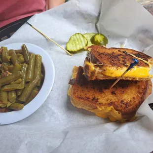 Grilled Cheese with Green Beans
