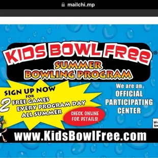 kids bowl free bowling program