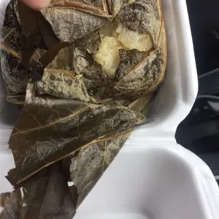 Sticky Rice Chicken Wrap