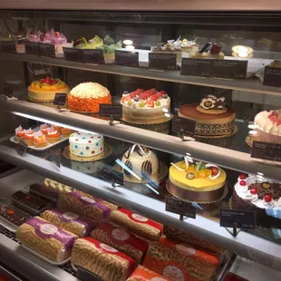 Cakes on display
