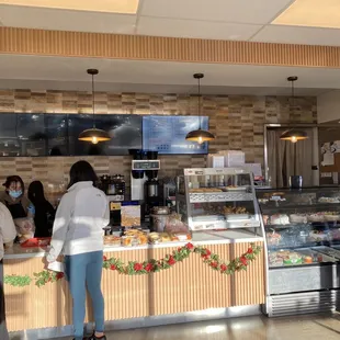 customers at the counter