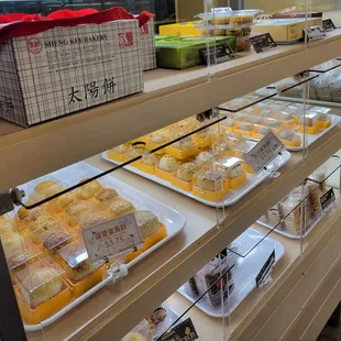a variety of baked goods