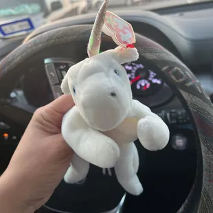 My prize from the claw machine!