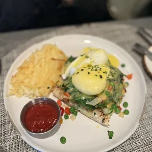Avocado &amp; Spinach Benedict