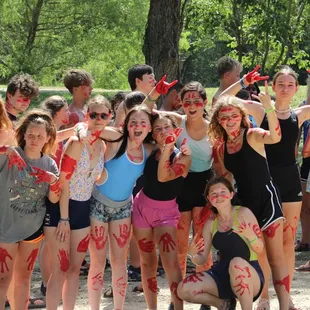 Sometimes you need to paint up with your friends and have a blast!