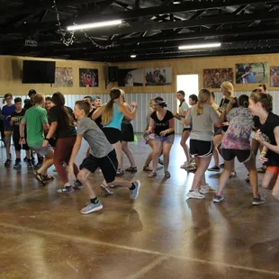 Griffin Hall is a great place to cool off in the AC and play some fun big group games!
