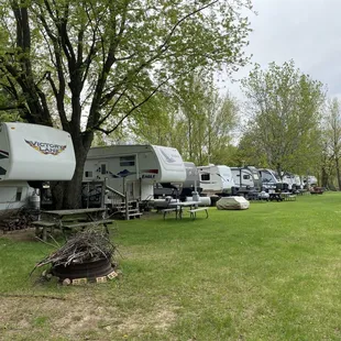 41 permanent campsites  along with 4 overnight camping spots.