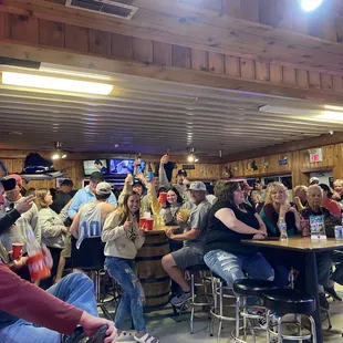 Enjoying the music at Sheps