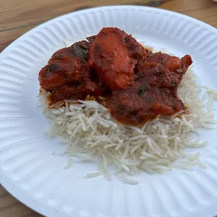 Chicken Vindaloo on rice