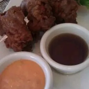 Waffle battered fried chicken
