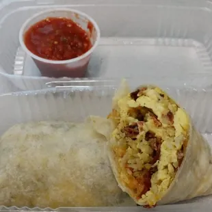 $5.50 breakfast burrito