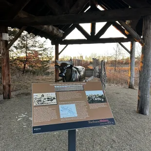 Outdoor display of the Oxtrail that went thru this area