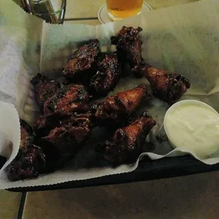 Timken teriyaki wings.  I hope they taste as good as they look