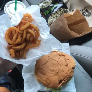 Cheeseburger and fries. Let's see :))