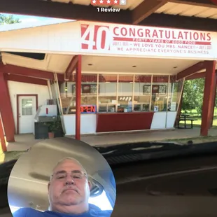 One of the few true drive in joints left in the state.   Place is clean but they are a little slow.  They do things the old way.