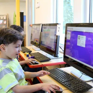 Children's technology area.