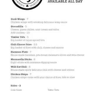 MUST HAVES: "Duck"wings!  Crispy, meaty, spicy &amp; satisfying.  I usually have the Zin (not-your-usual-bar red!) and Tots too.