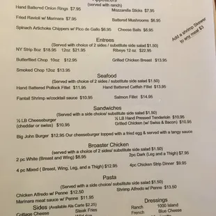 Menu Page 1
