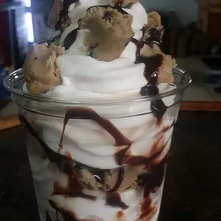 an ice cream sundae