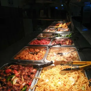 Bigger buffet bar. Same great taste