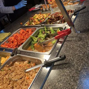 Beautiful assortment of dishes to choose from. Server is friendly &amp; kind.