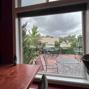 Outdoor dining area
