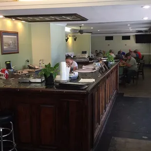 From one dining area looking into the other