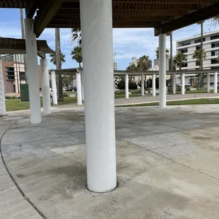 Wide shot of the park