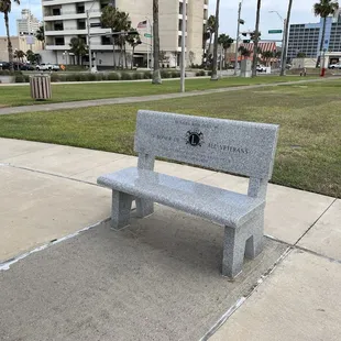 Bench donated by the Corpus Christi Downtown Lions Club