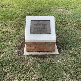 Plaque about the reason for this park