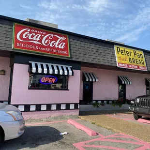 the exterior of the restaurant