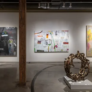 Jane Booth paintings Brandon Reese sculpture