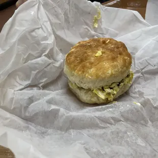 Egg and Sausage biscuit