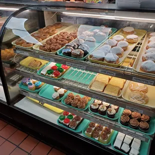 The bakery display case