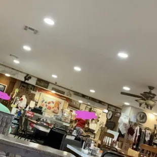 the dining area