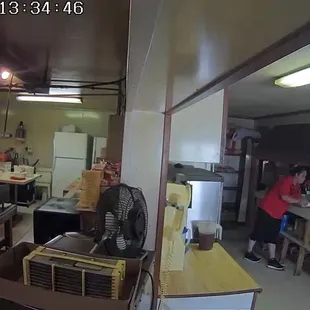 The kitchen and waitress station