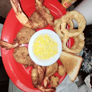 a plate of fried food