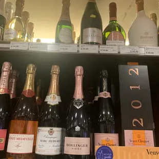 a variety of wines