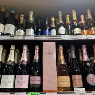 a variety of wines