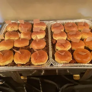 Pulled pork &amp; Buffalo Chicken Sliders