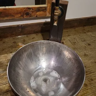 Beer tap in the bathroom! So cool.
